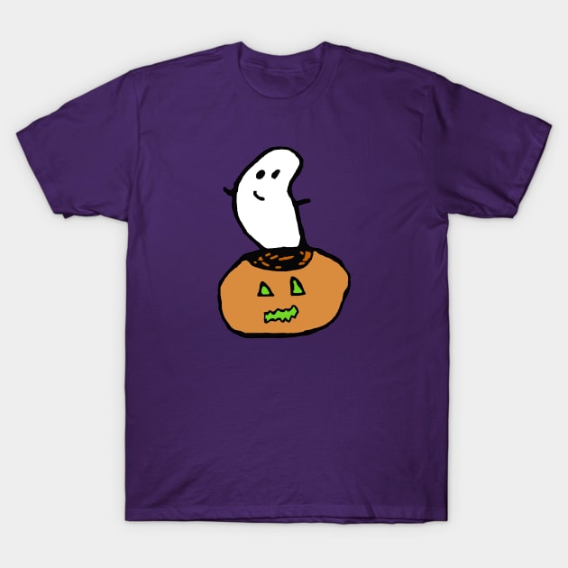 Haunted pumpkin T-Shirt by The Dactyl